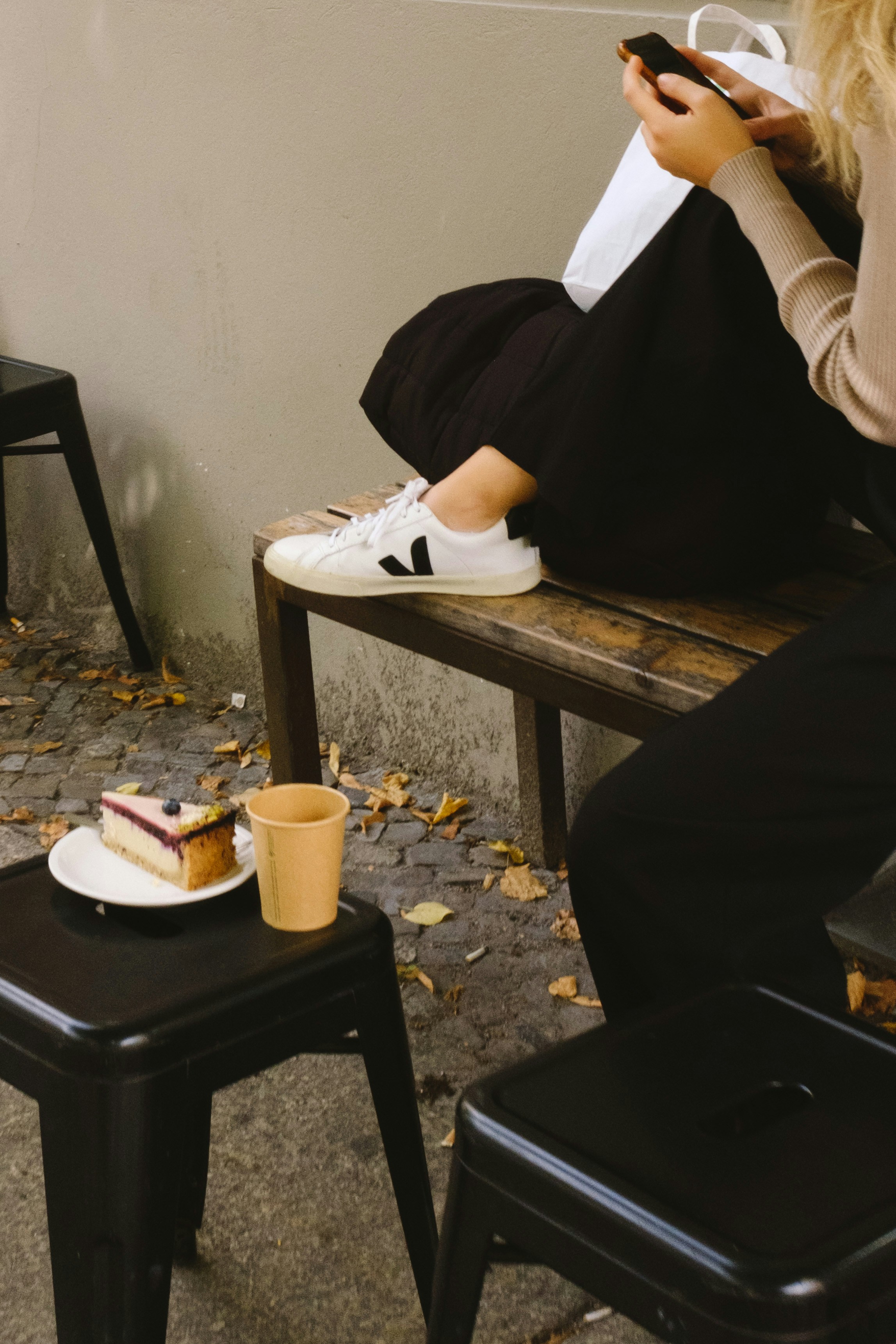 Working from a cafe